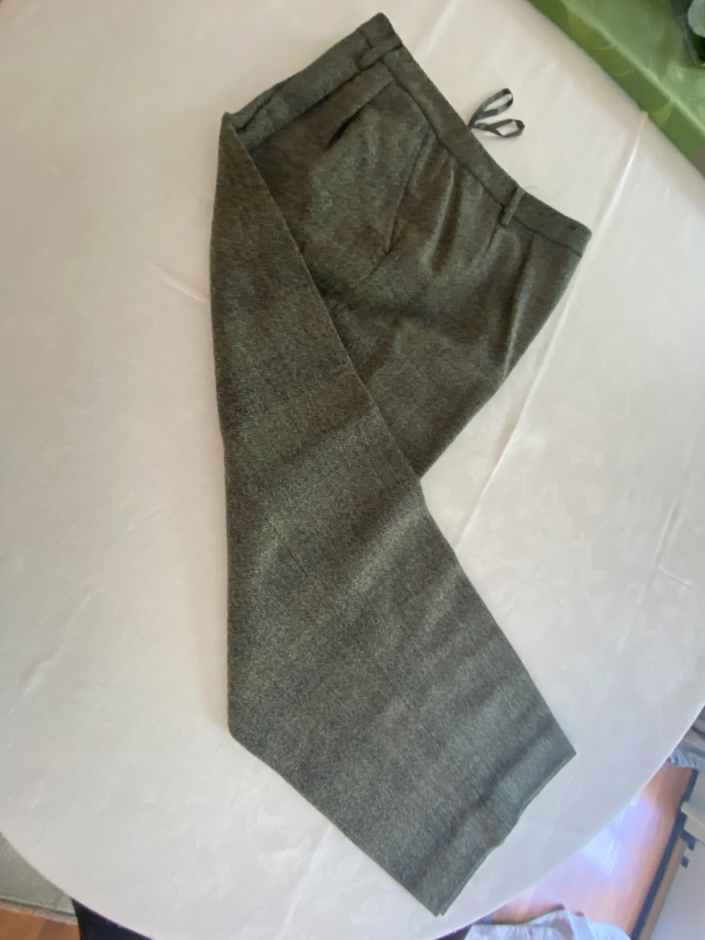Linda Allard Ellen Tracy Menswear Pant, Size 12, Black, Gray and White Plaid